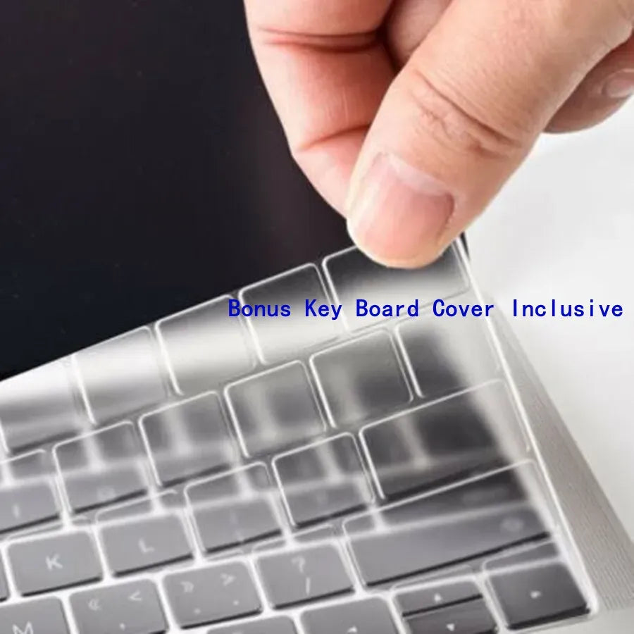 MacBook Air Hard Shell Case in Matte Pink with Keyboard Cover for A2337/A2179/A1932