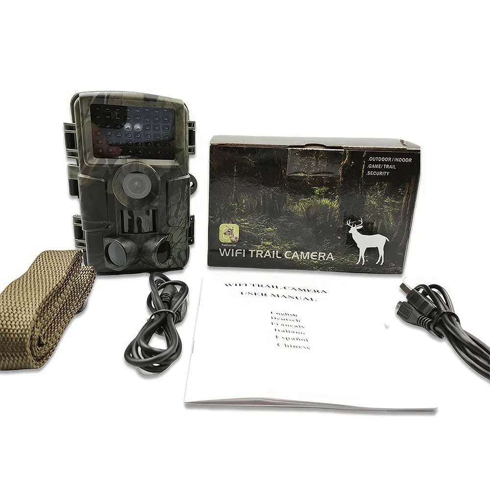 60MP 4K Green Trail Hunting Camera with WIFI Night Vision and IP66 Waterproof