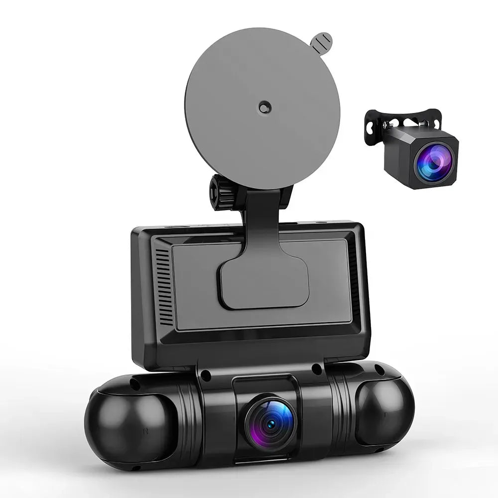 4K 360° Dual Dash Cam with 5G WiFi and GPS, Black, 2K Front and Rear Car Camera, Night Vision