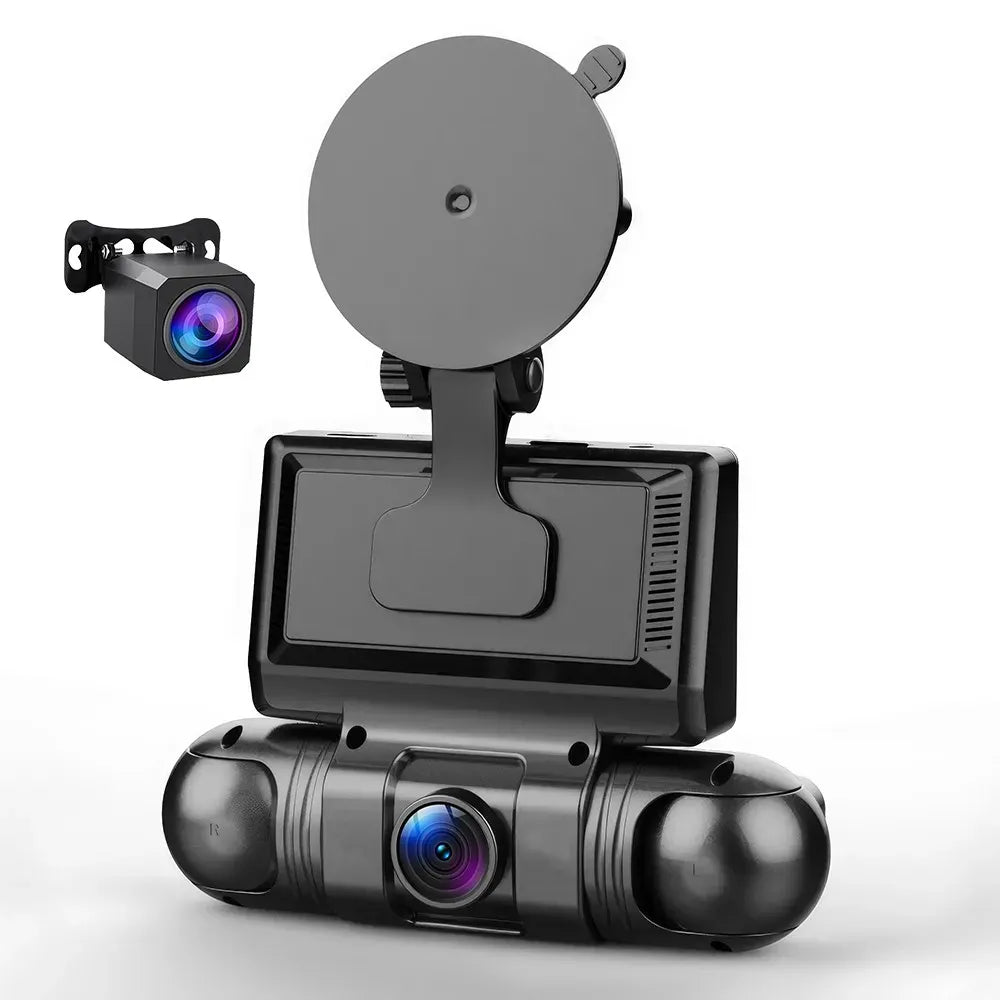 4K 360° Dual Dash Cam with 5G WiFi and GPS, Black, 2K Front and Rear Car Camera, Night Vision