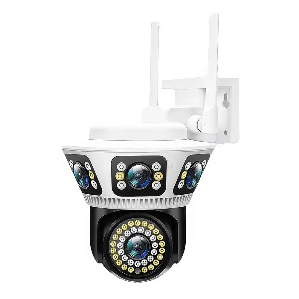 Outdoor 1080P HD WiFi Wireless PTZ IP Security Camera in Black with Auto Tracking
