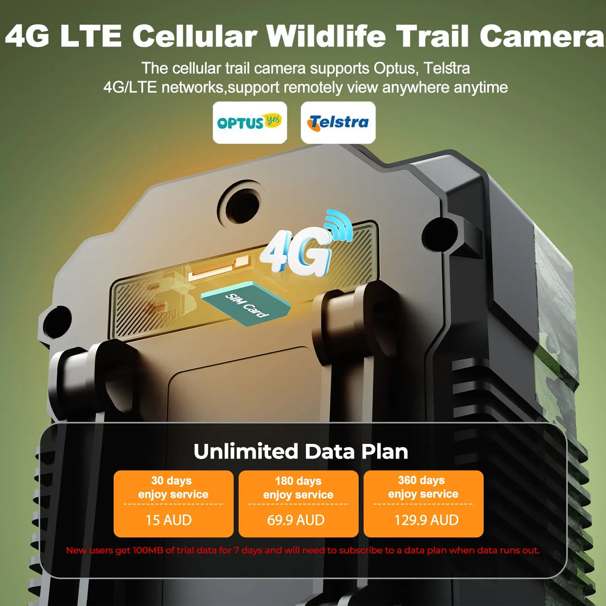 32MP Solar Trail Camera with 2.5K Video and 940NM No Glow Night Vision