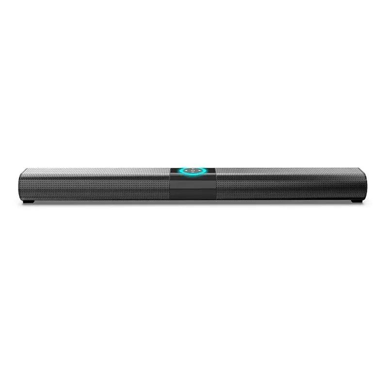 Wireless Bluetooth 5.0 Black Sound Bar Speaker with RGB Light, 538x73x48mm