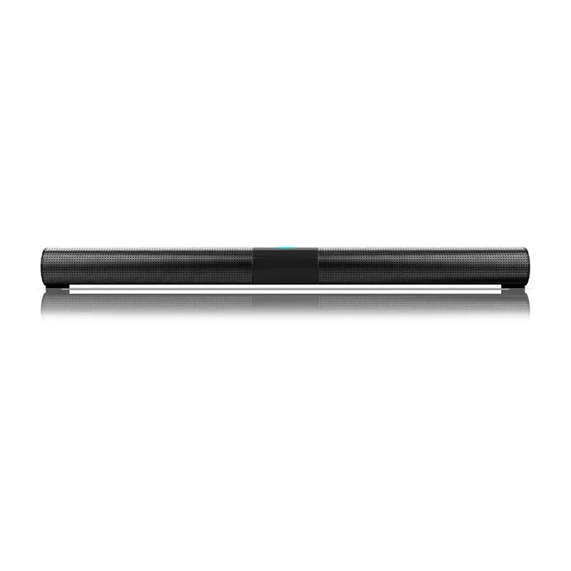 Wireless Bluetooth 5.0 Black Sound Bar Speaker with RGB Light, 538x73x48mm