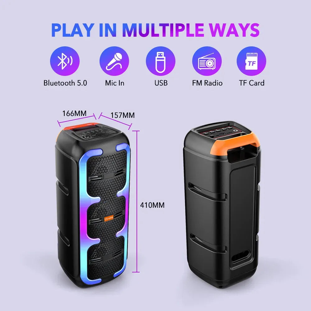 Portable Black Wireless Bluetooth Speaker