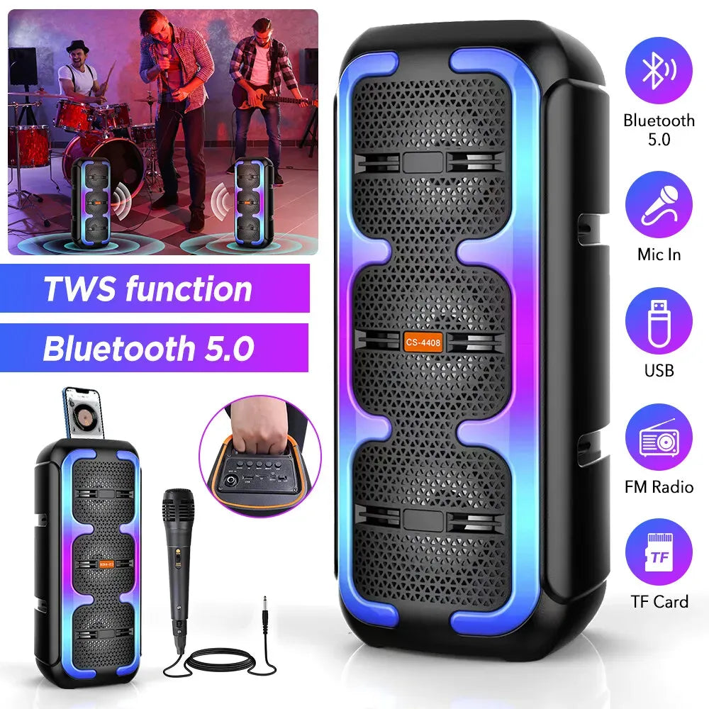 Portable Black Wireless Bluetooth Speaker