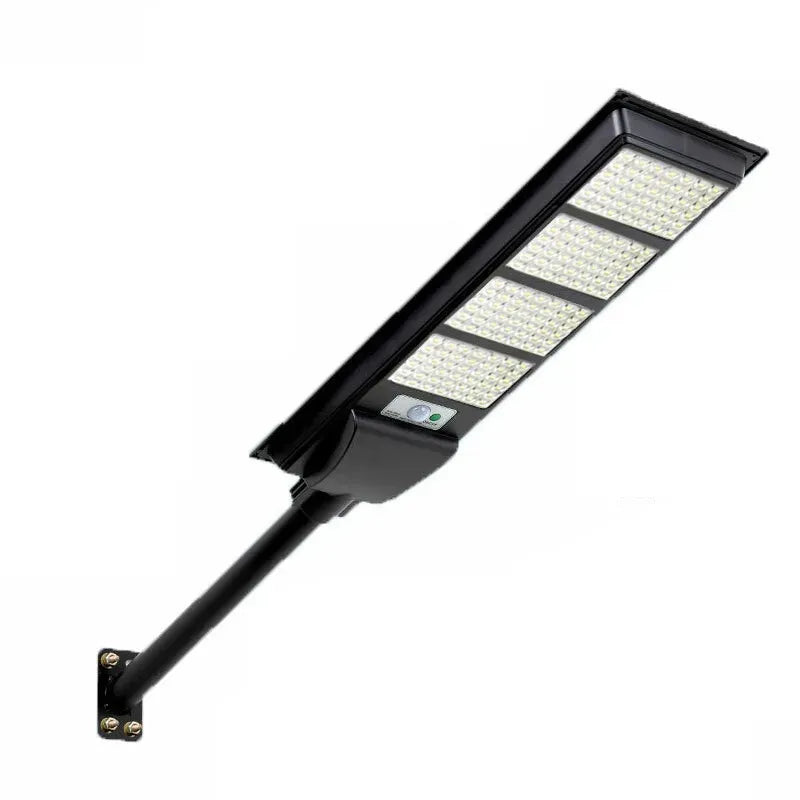 Solar LED Street Light with Radar Sensor, Black, 160W, Outdoor Flood Lamp