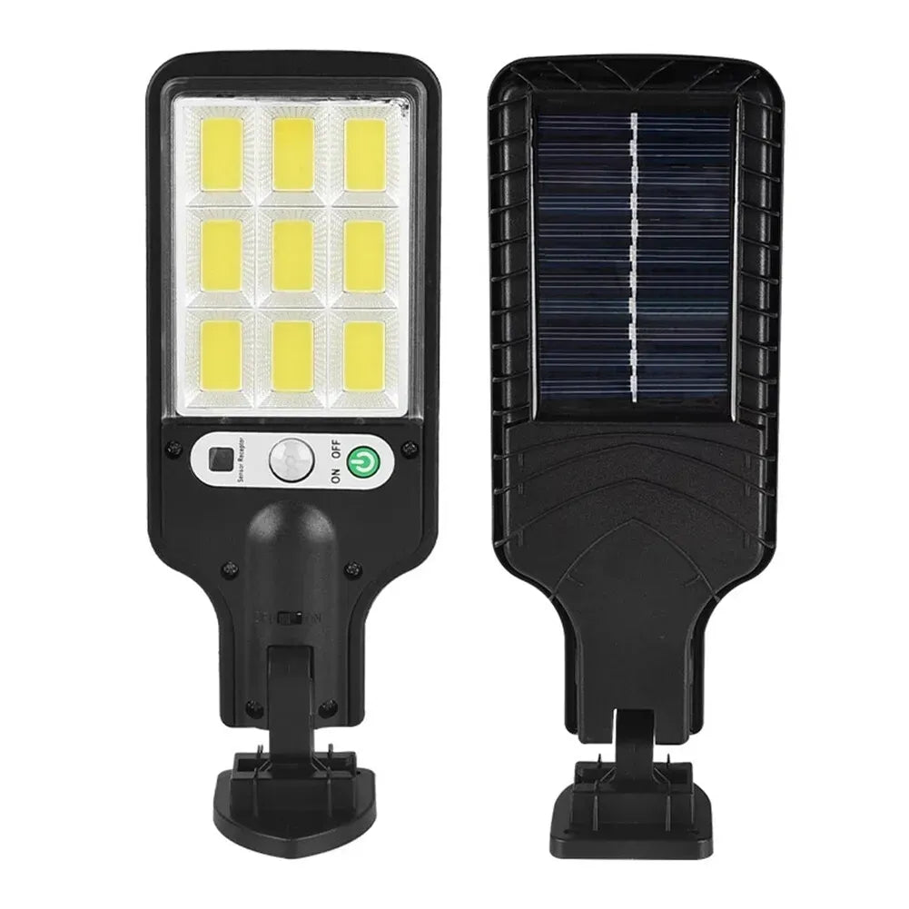 8-Pack 9000W Black Solar Security Lights with PIR Motion Sensor for Outdoor Use - Pack of 2