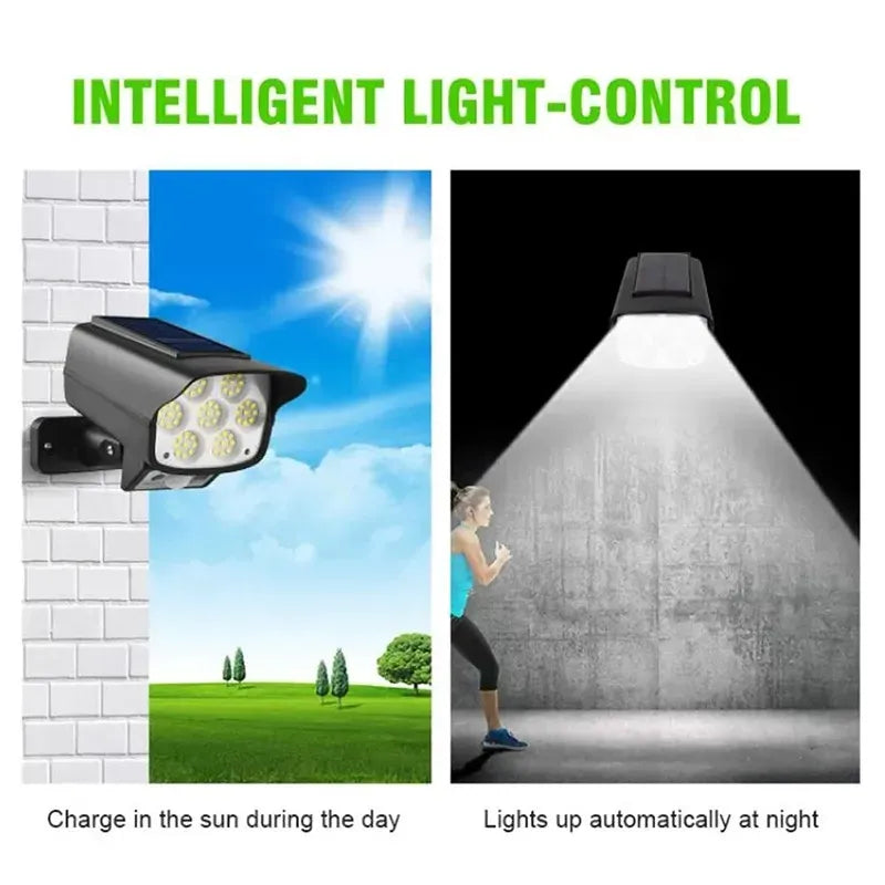 LED Solar Motion Sensor Light Black Outdoor Security Flood Lamp 63 LED 1200mAh