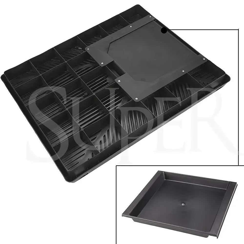 Portable Indoor Dog Potty Training Grass Mat in Black, 1060x410x70mm