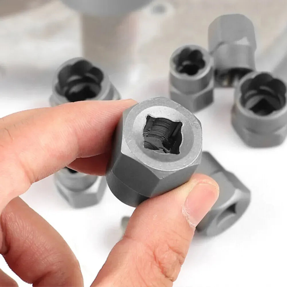 15-Piece Black Impact Damaged Bolt Nut Screw Remover Tool Kit