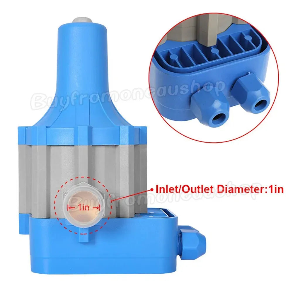 Automatic Water Pump Controller Pressure Switch Electronic Unit in Blue for Irrigation
