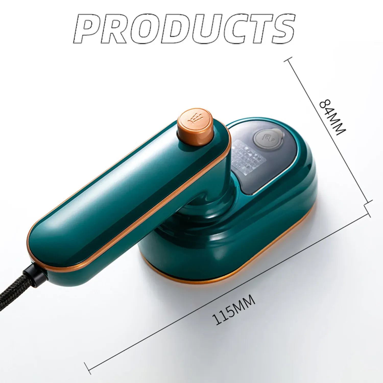 Portable Mini Handheld Garment Steamer in Creamy White for Home & Travel