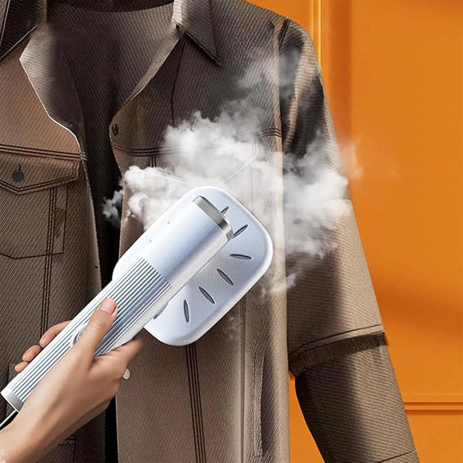 Portable Handheld Black Steam Iron for Home & Travel, 72x100mm