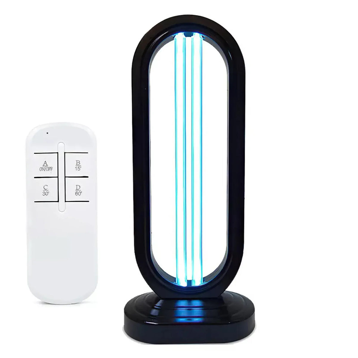 38W Black UVC UV Light Ozone Germicidal Lamp for Home and Office Disinfection