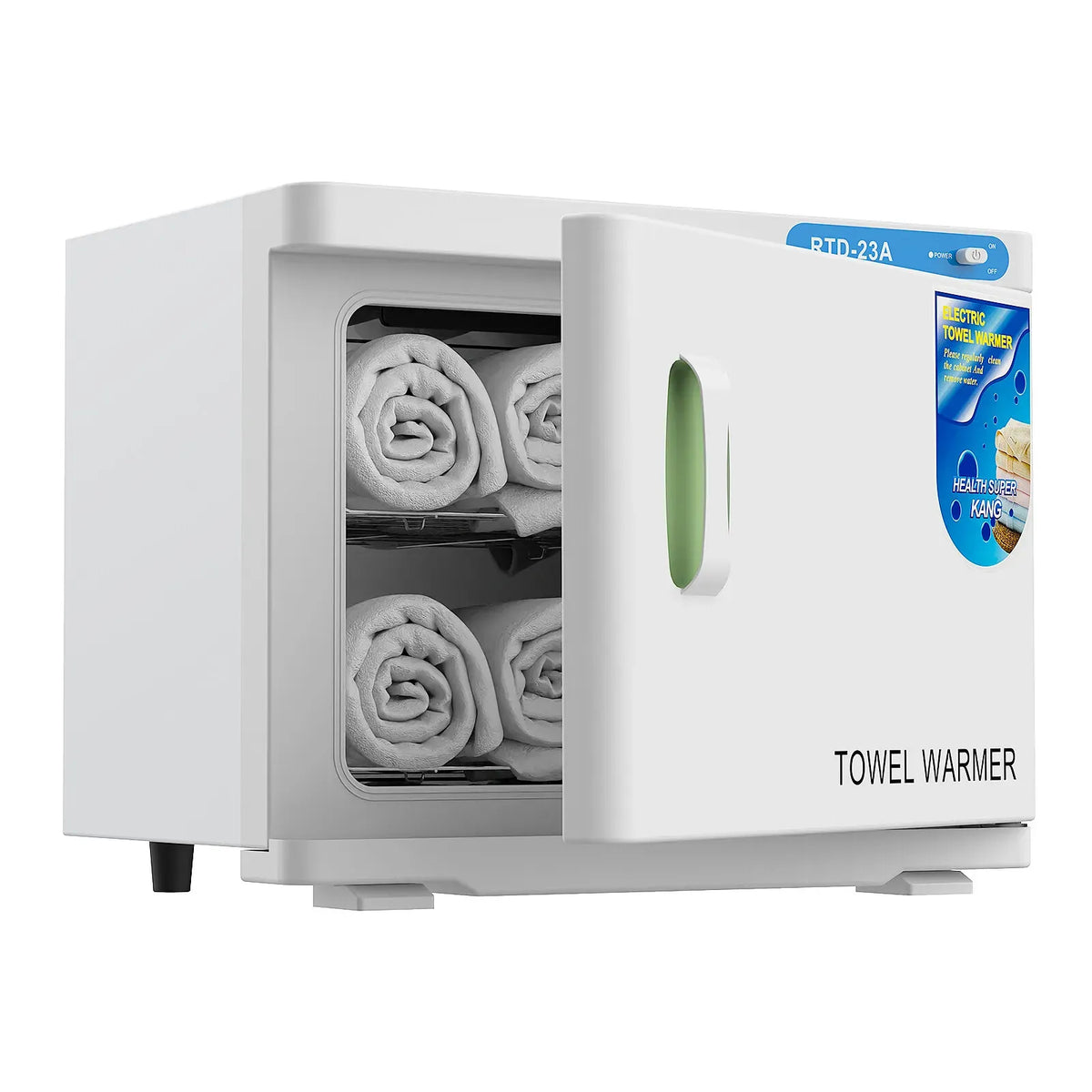 White 23L Black UV Towel Sterilizer Warmer Cabinet for Beauty Spa Salon
