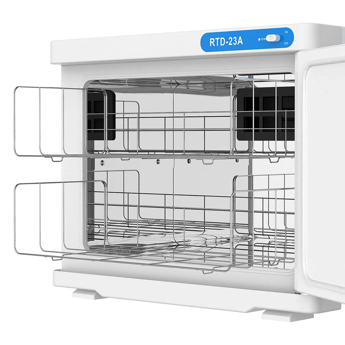 White 23L Black UV Towel Sterilizer Warmer Cabinet for Beauty Spa Salon