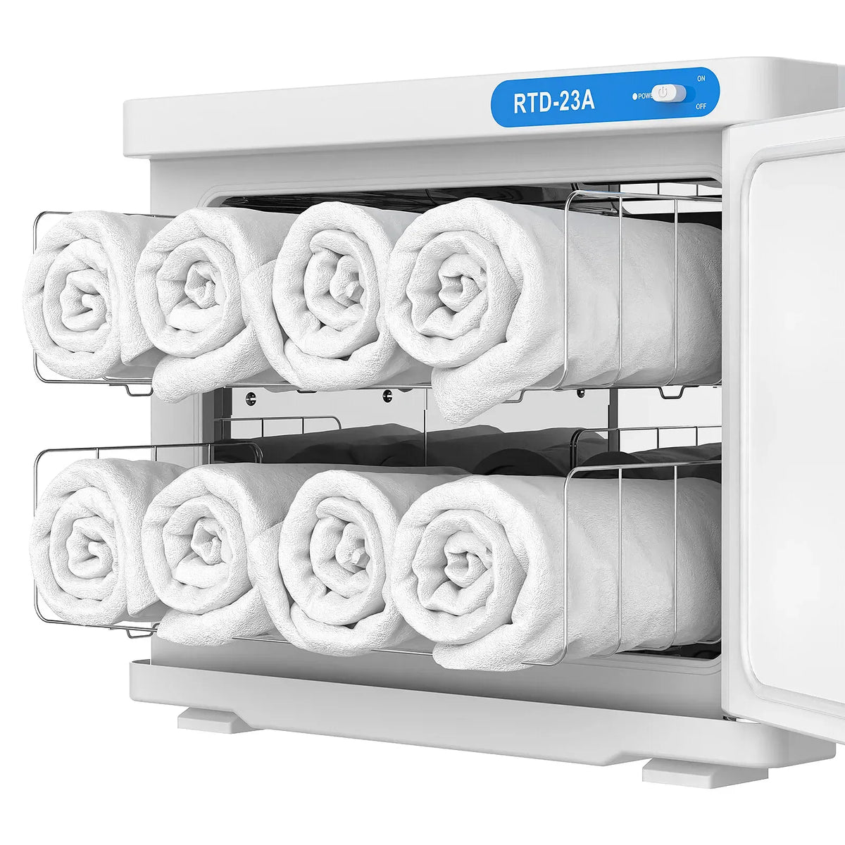 White 23L Black UV Towel Sterilizer Warmer Cabinet for Beauty Spa Salon