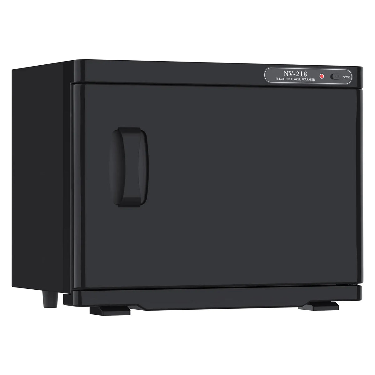 23L Black Hot Towel Warmer UV Sterilizer Disinfection Cabinet for Salon and Spa