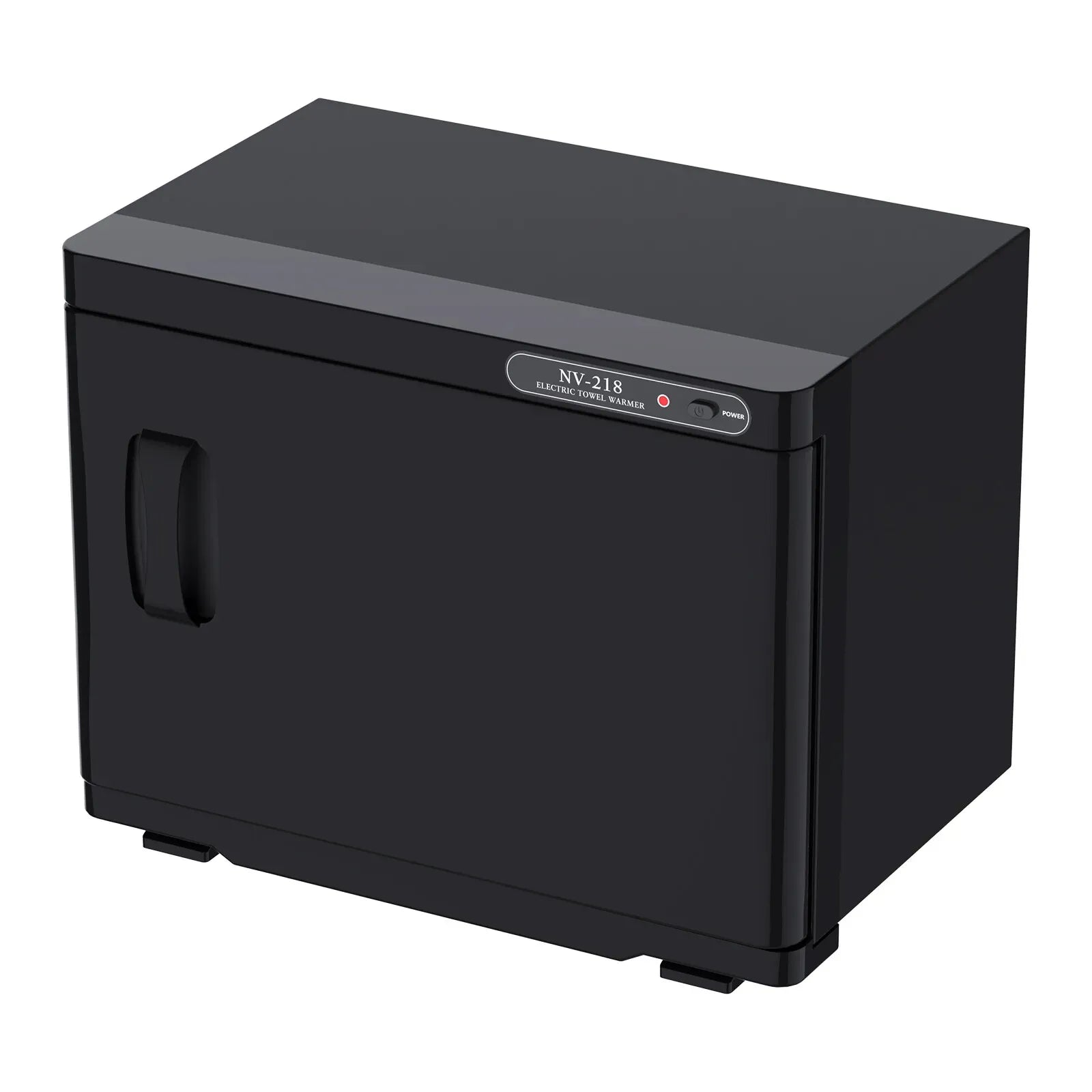 23L Black Hot Towel Warmer UV Sterilizer Disinfection Cabinet for Salon and Spa