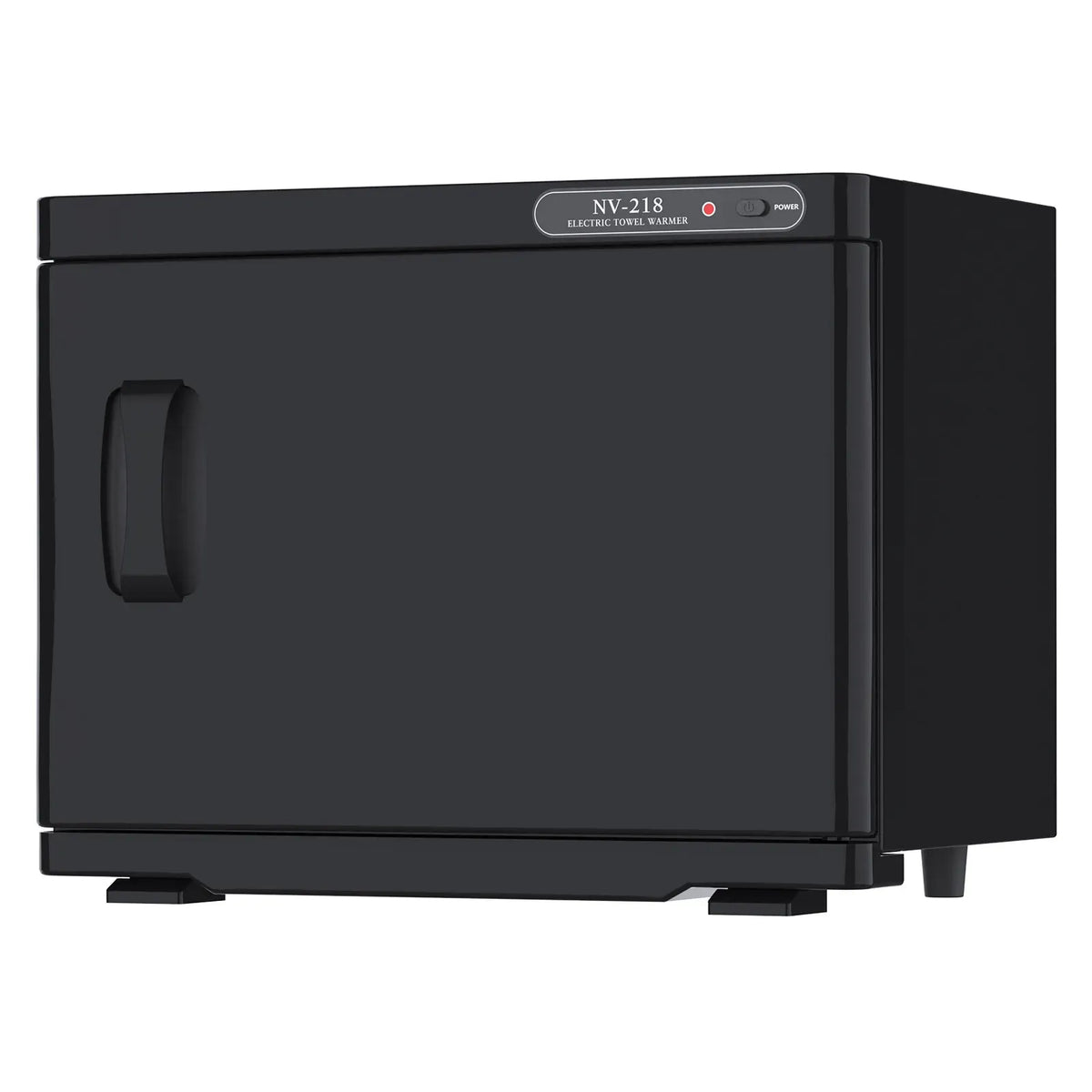 23L Black Hot Towel Warmer UV Sterilizer Disinfection Cabinet for Salon and Spa