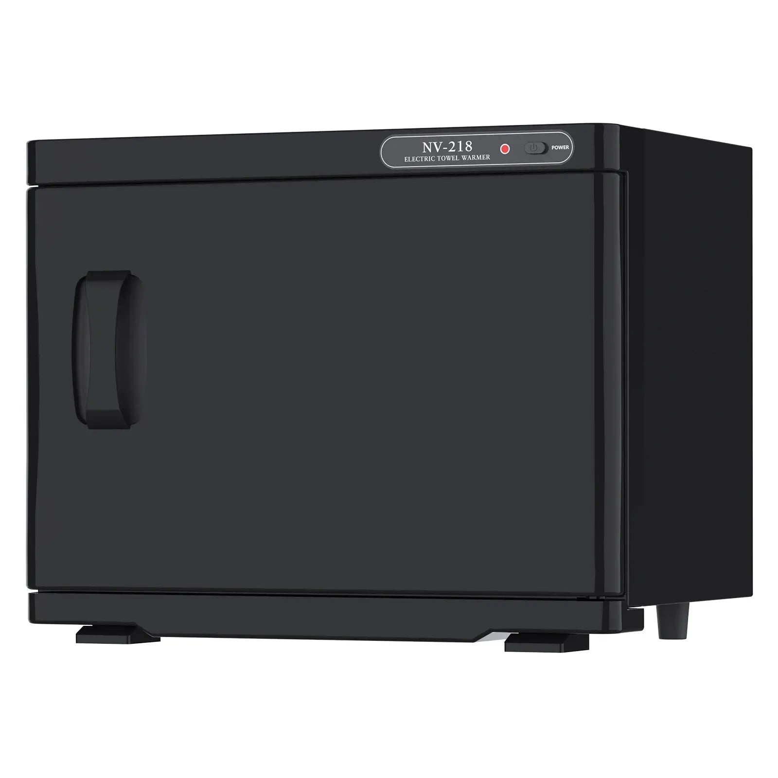 23L Black Hot Towel Warmer UV Sterilizer Disinfection Cabinet for Salon and Spa