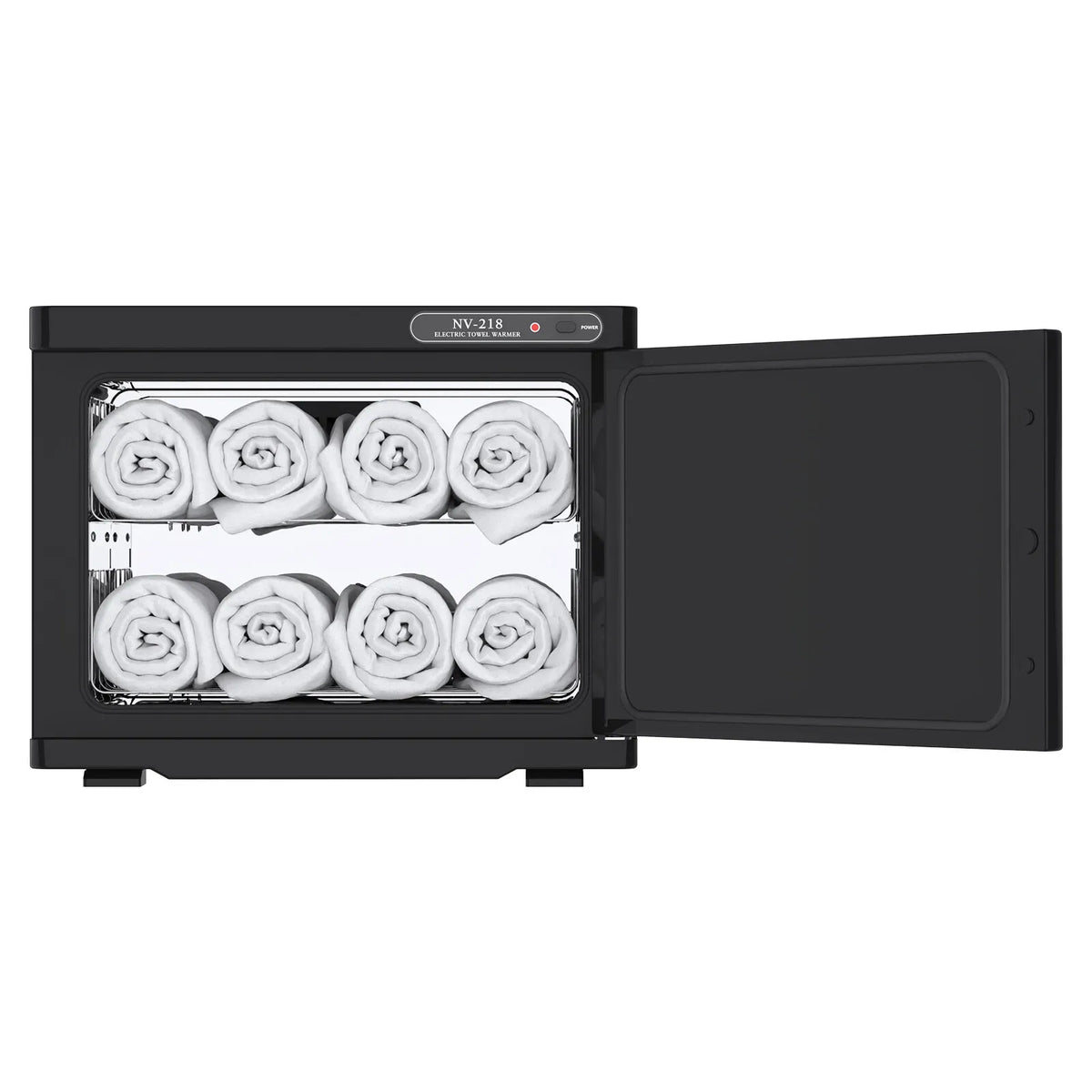 23L Black Hot Towel Warmer UV Sterilizer Disinfection Cabinet for Salon and Spa