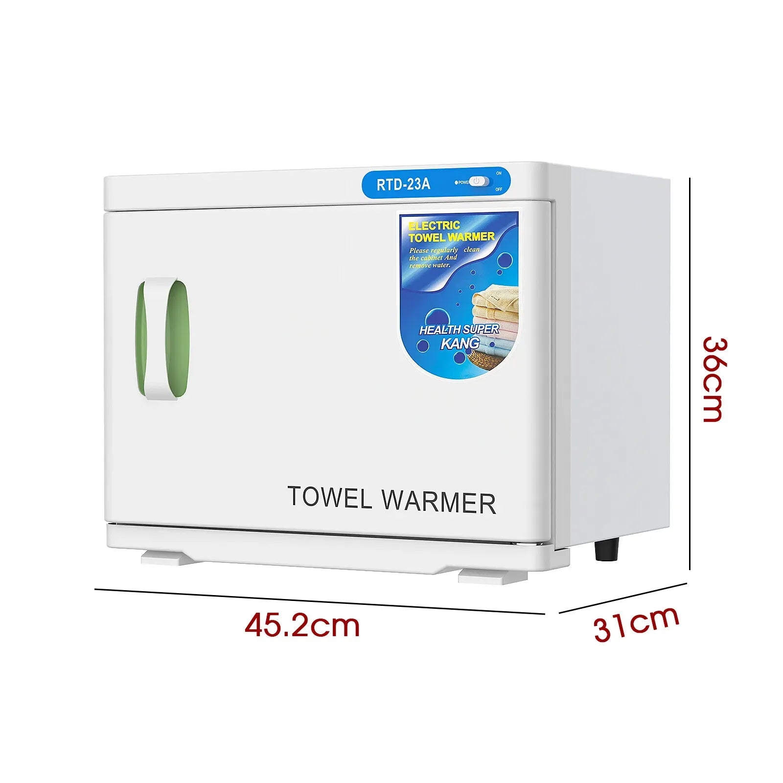 White 32L Black Hot Towel Warmer UV Sterilizer Cabinet for Salon and Home Use