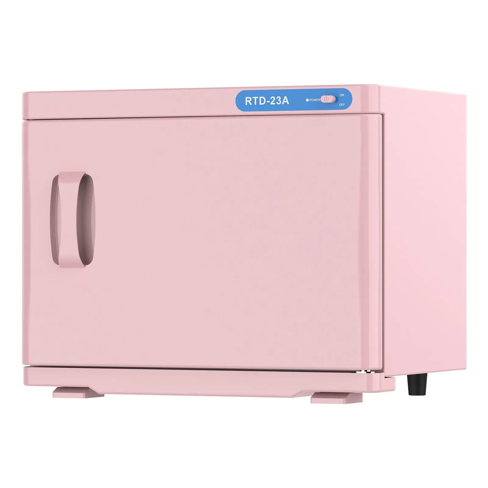 Pink 23L Hot Towel Warmer Cabinet with UV Sterilizer for Salon and Home Use