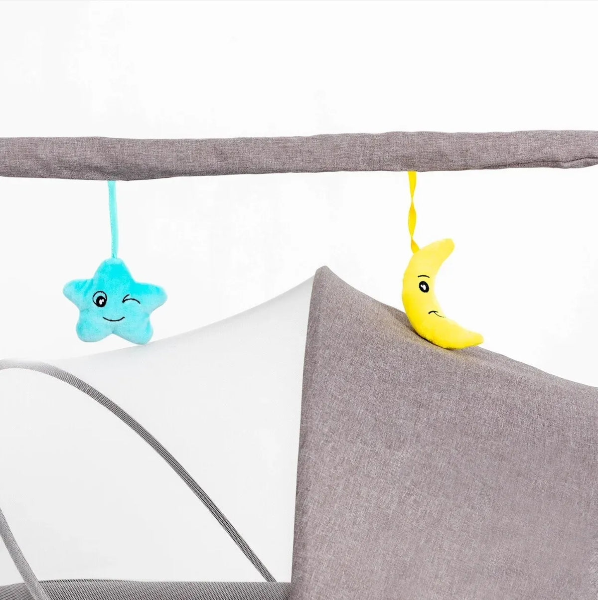 Auto-Swing Electric Baby Crib Cradle in Blue with Bluetooth and Lullabies