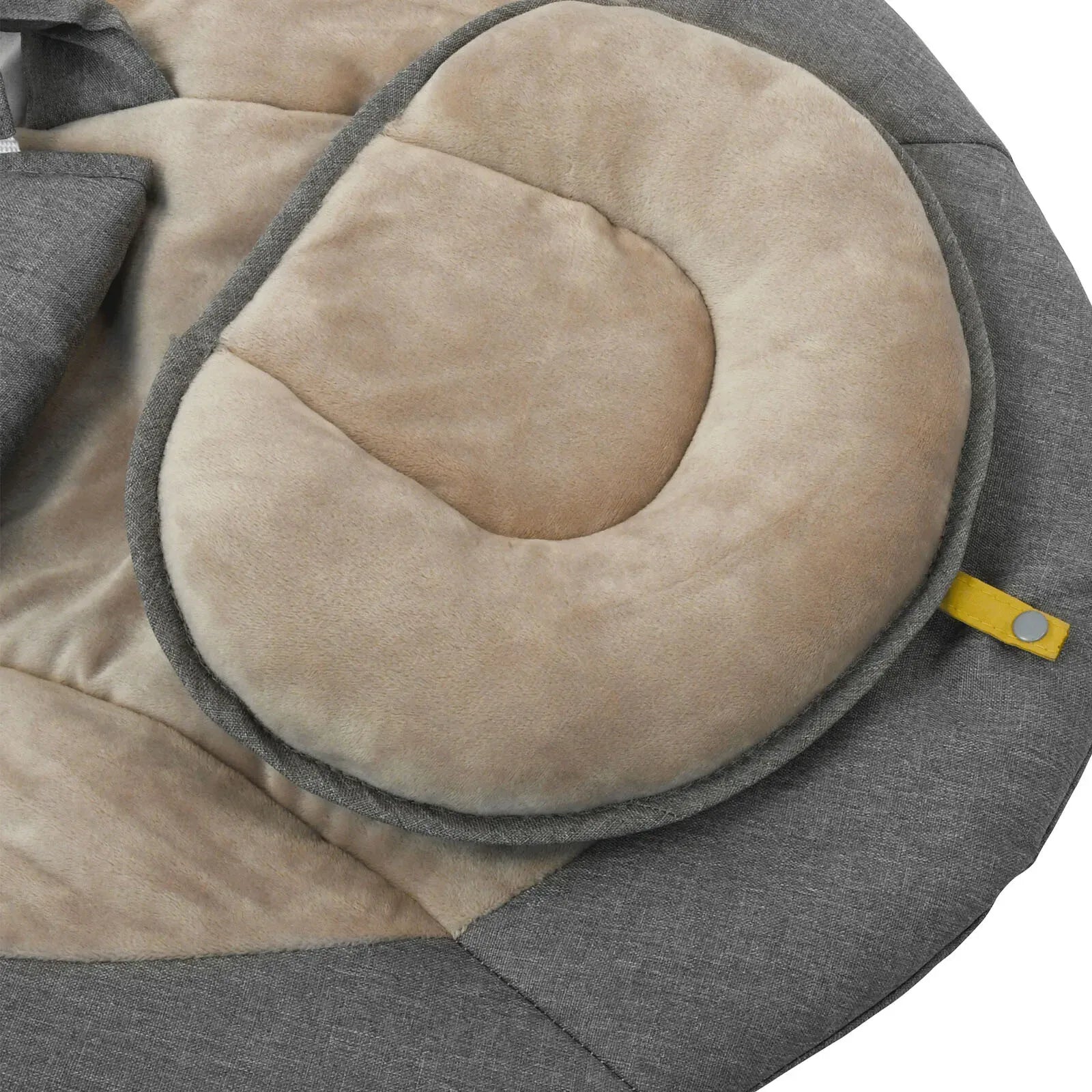 Electric Baby Bouncer Swing Chair Cradle Rocker Grey 65x70x53cm with Music Toys