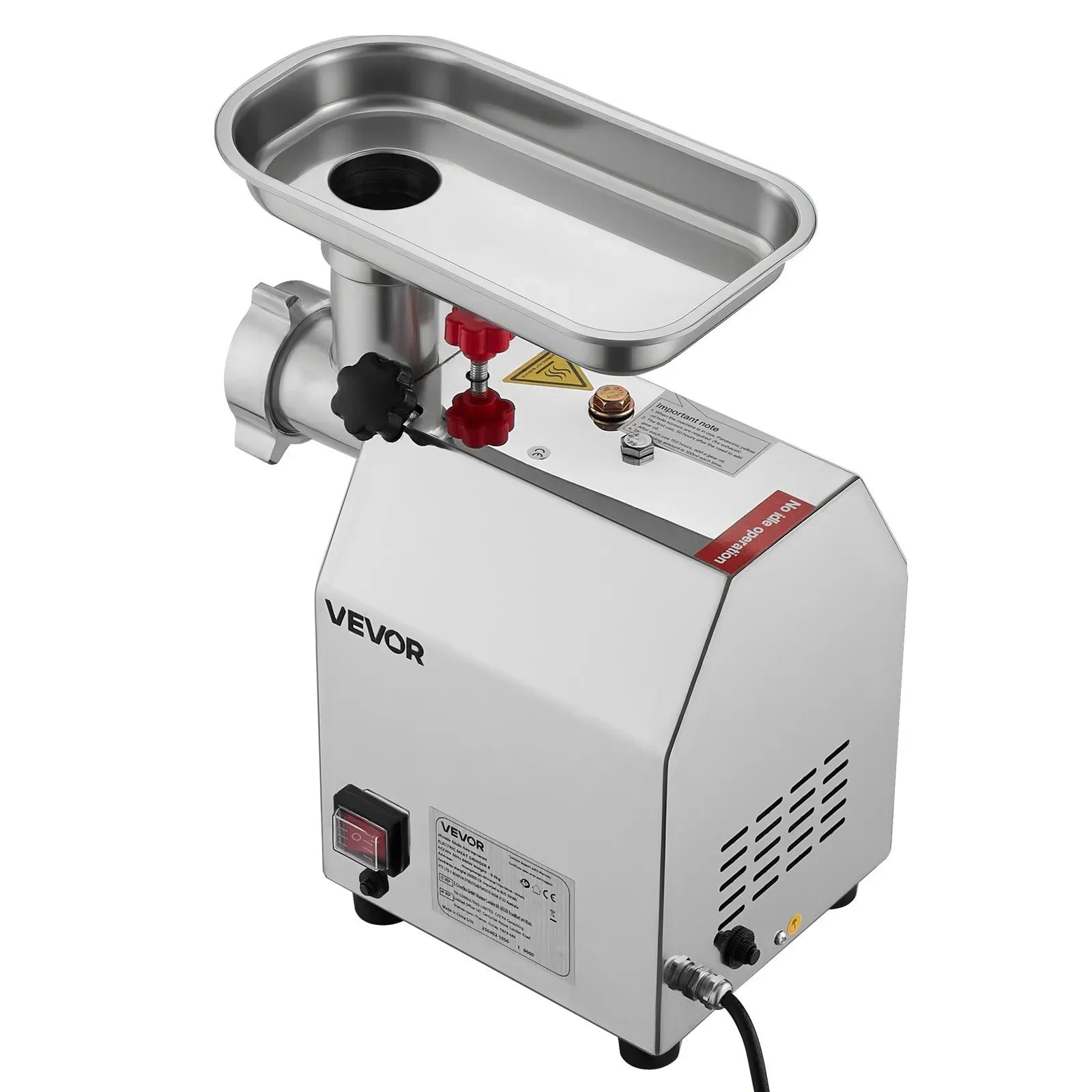 Commercial Electric Meat Grinder, Stainless Steel, 2.04 kg/Min, Sausage Stuffer
