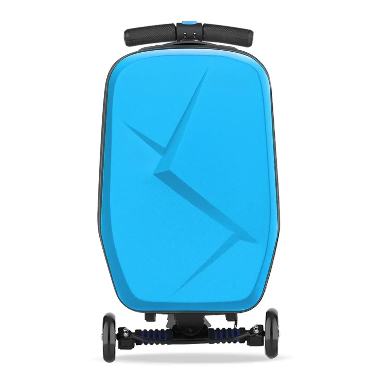 Kids 2-in-1 Foldable Scooter Suitcase Luggage with Wheels, Blue, 37L