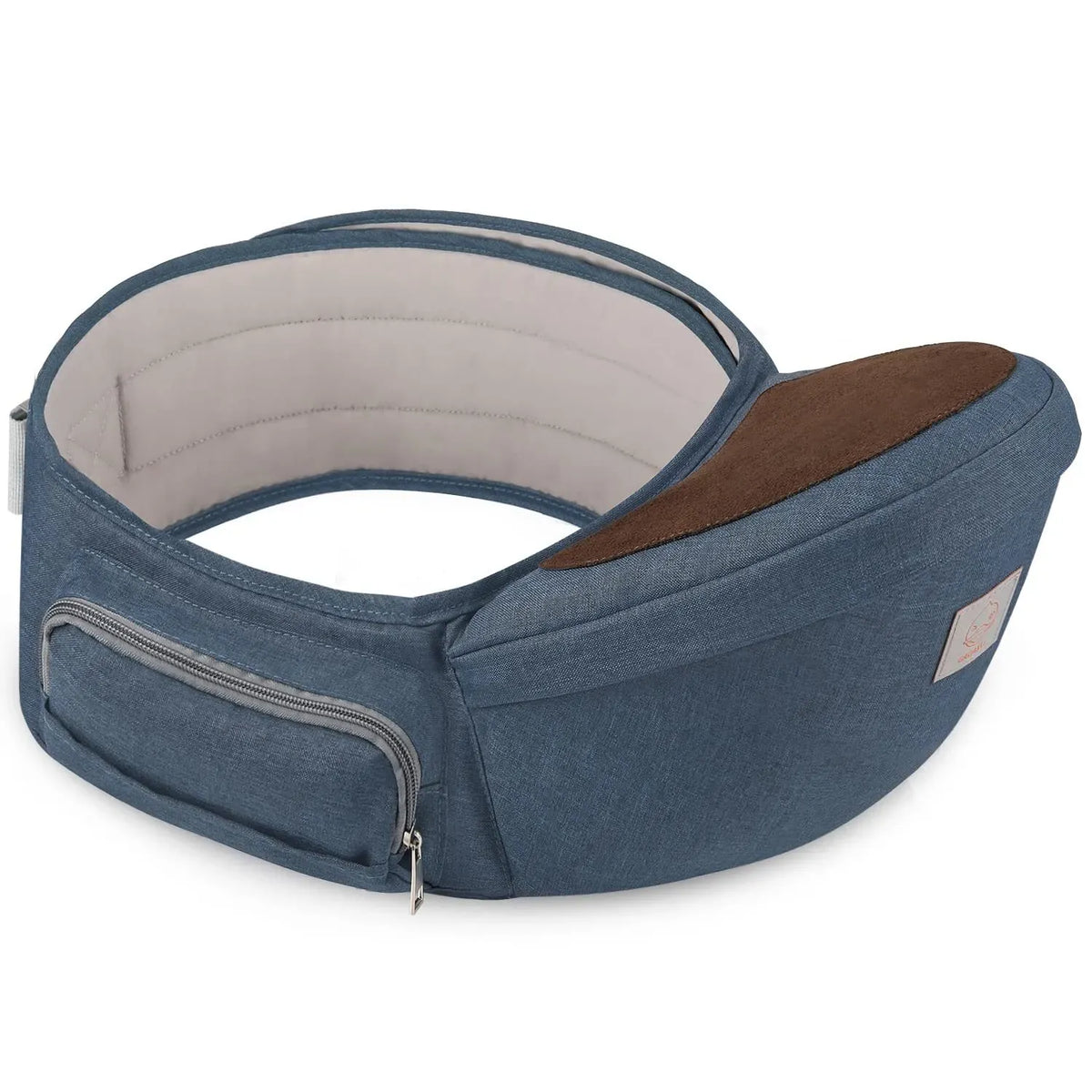 Adjustable Baby Carrier Waist Sling in Blue - Lightweight Hip Seat for 0-36 Months