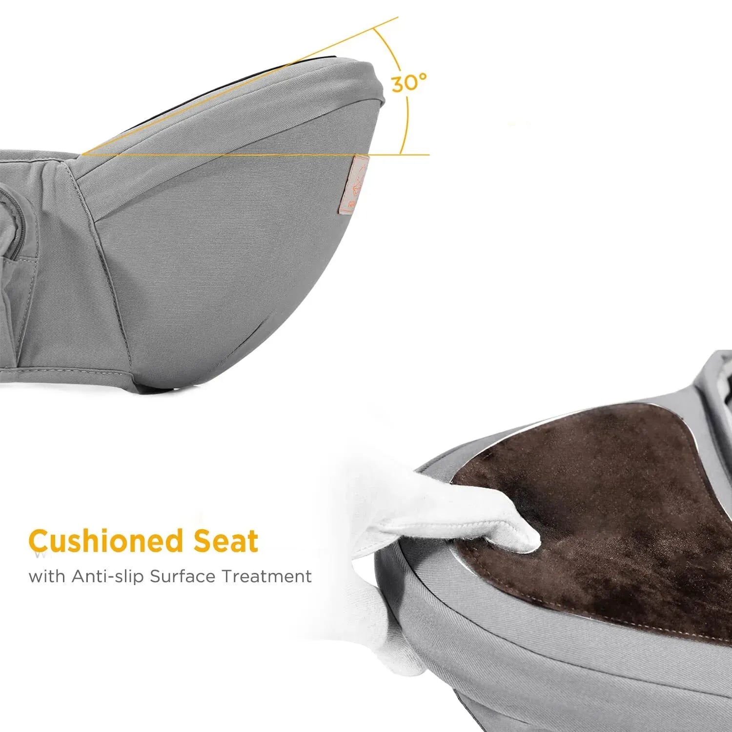 Adjustable Baby Carrier Waist Sling in Blue - Lightweight Hip Seat for 0-36 Months
