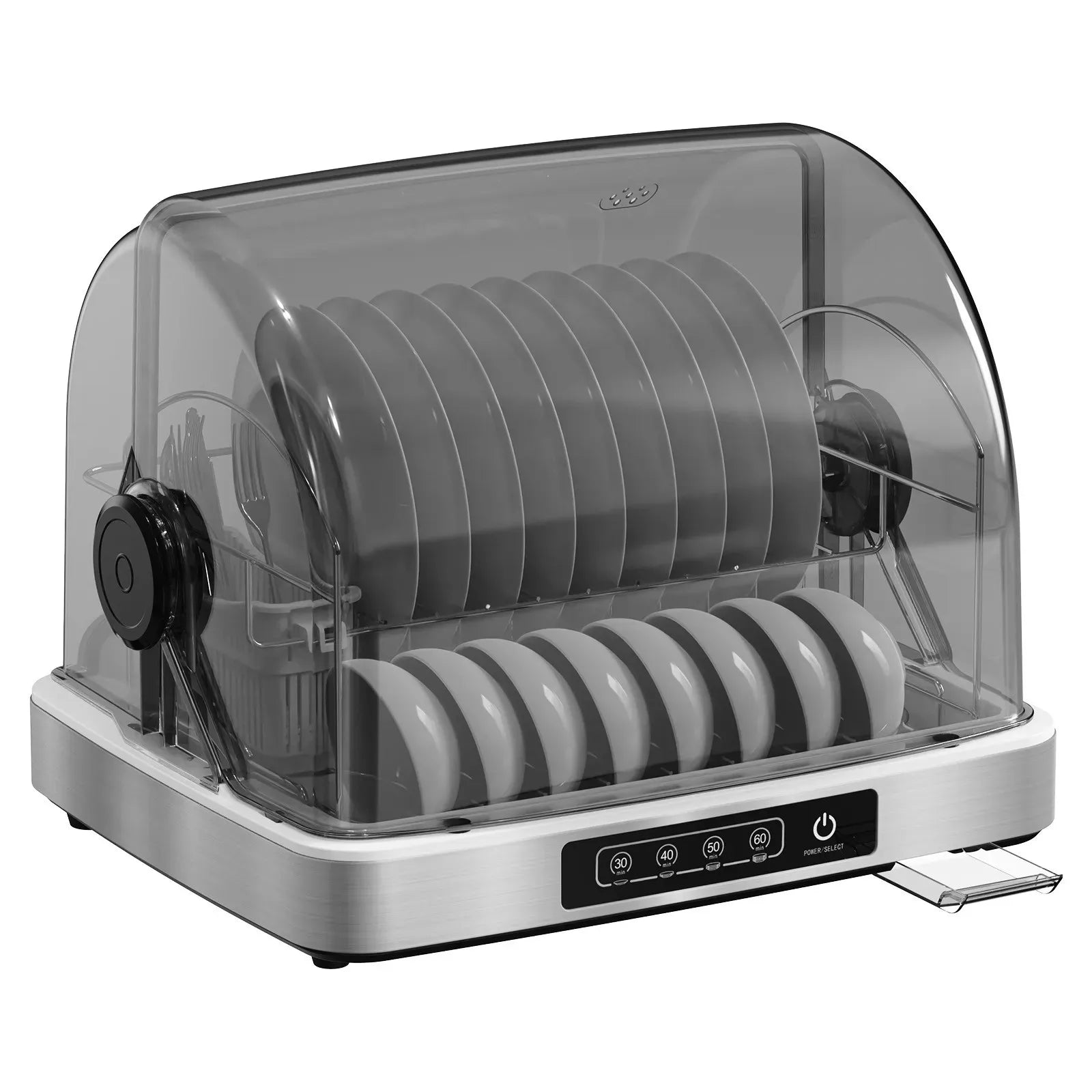 32L Black Countertop Steriliser Cabinet with Hot Air Drying Technology