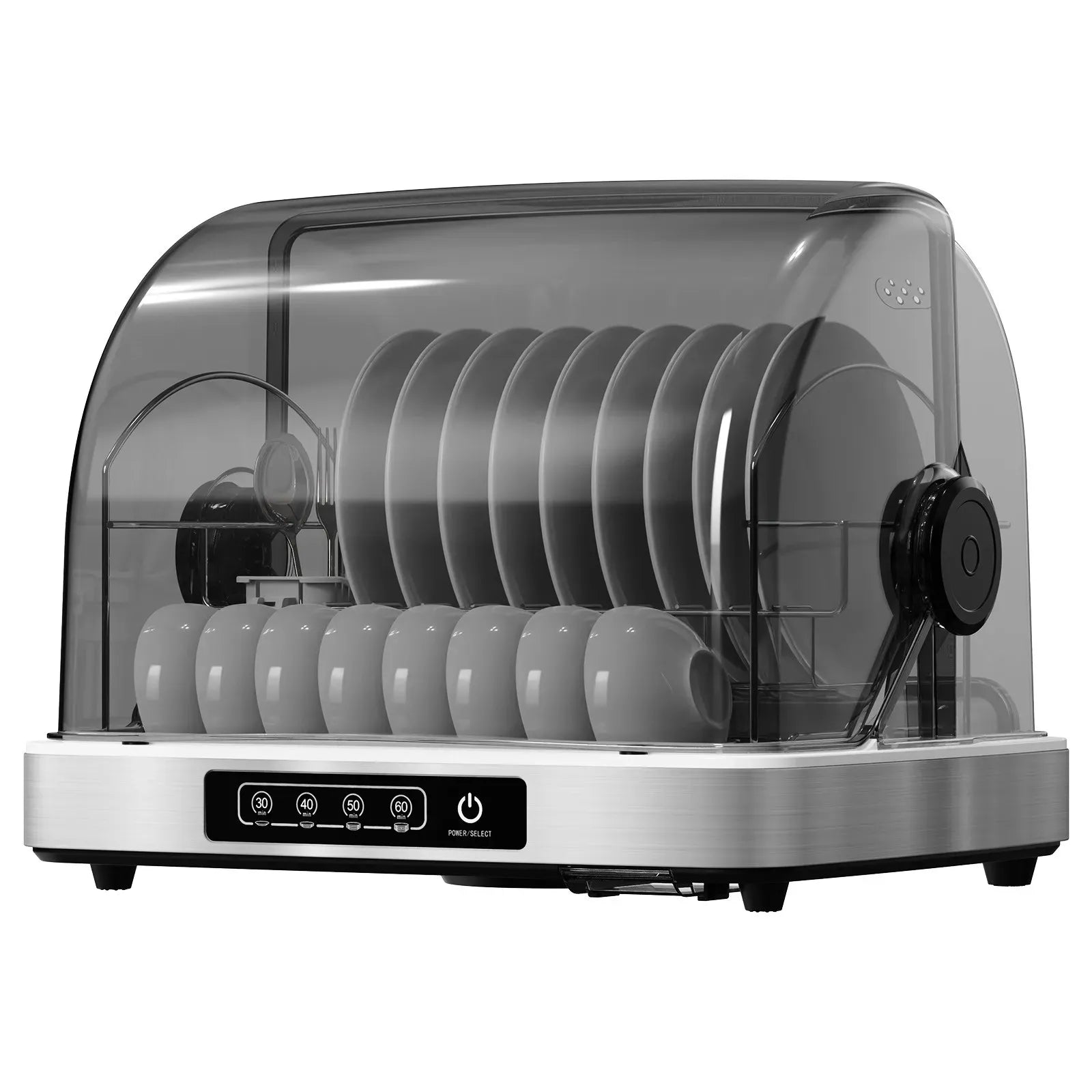 32L Black Countertop Steriliser Cabinet with Hot Air Drying Technology