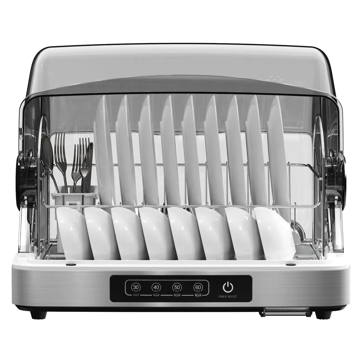 32L Black Countertop Steriliser Cabinet with Hot Air Drying Technology