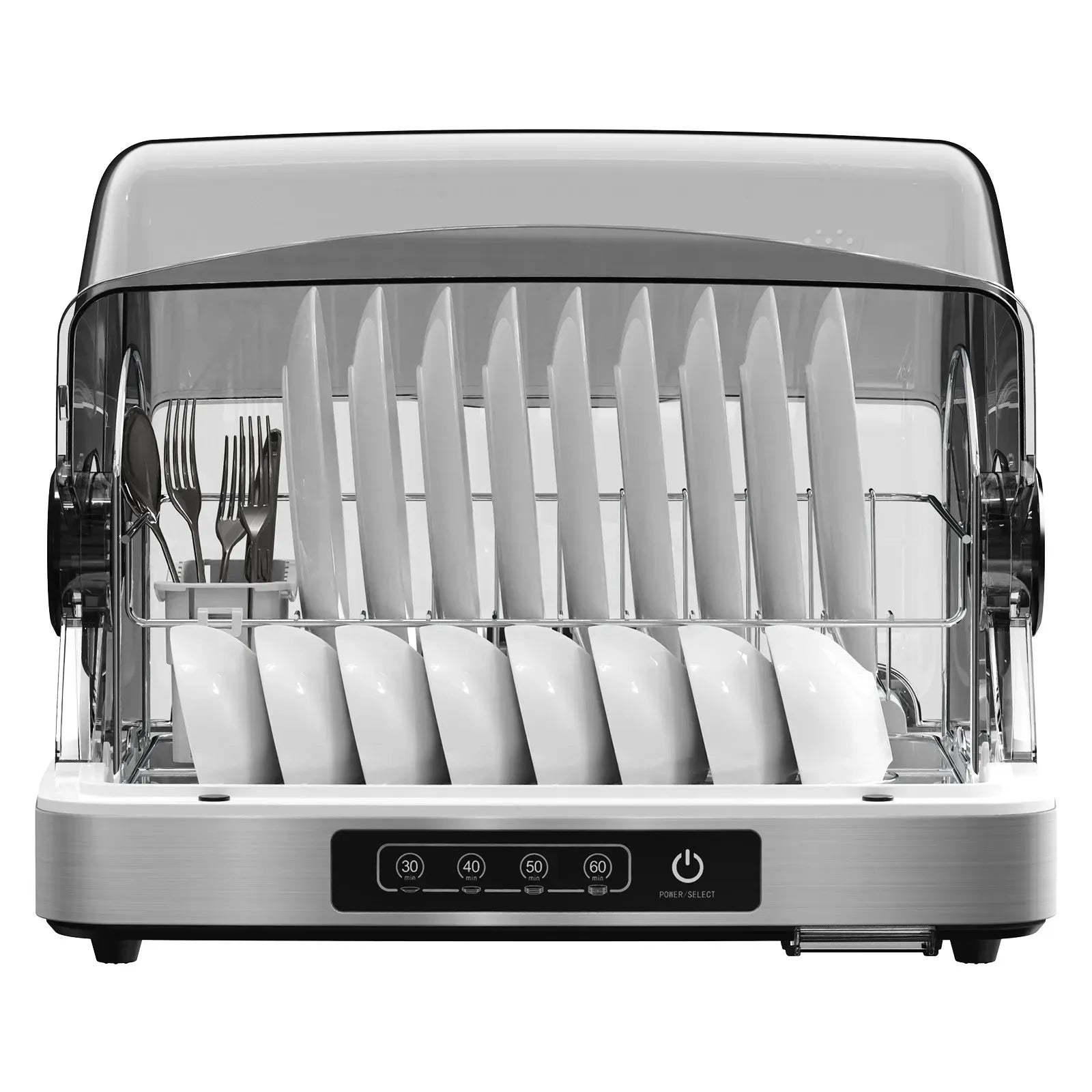 32L Black Countertop Steriliser Cabinet with Hot Air Drying Technology