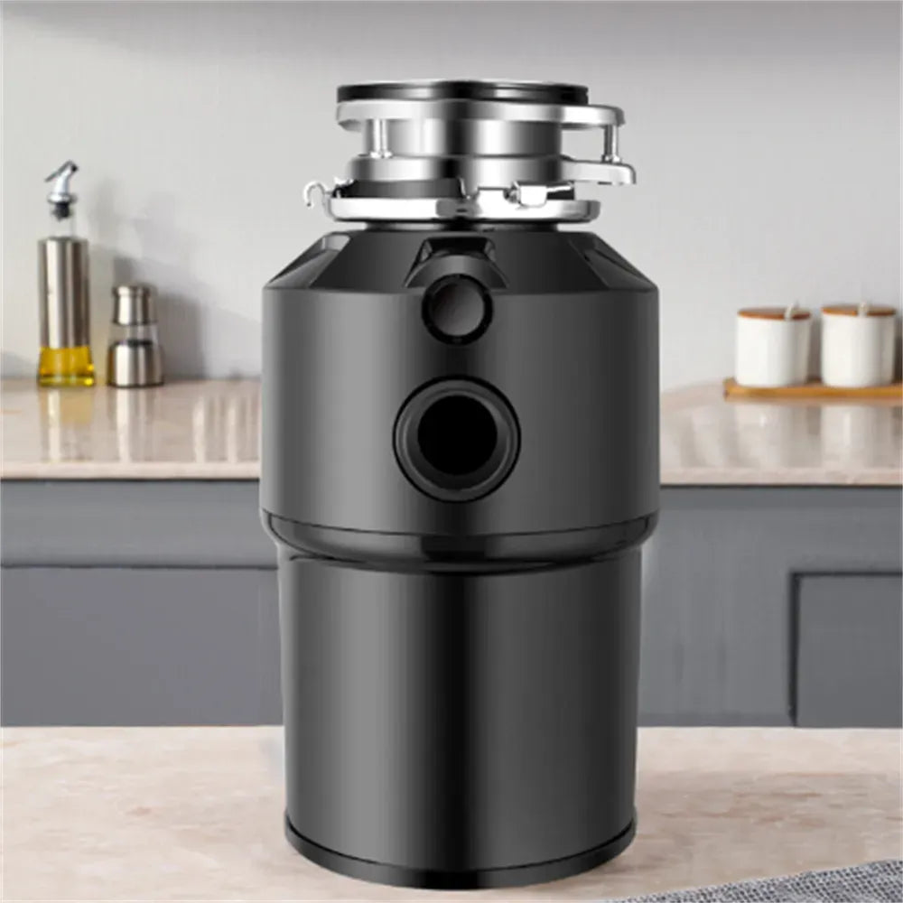 550W Food Waste Disposer with AU Plug, 4000RPM, Black, Stainless Steel for Kitchen