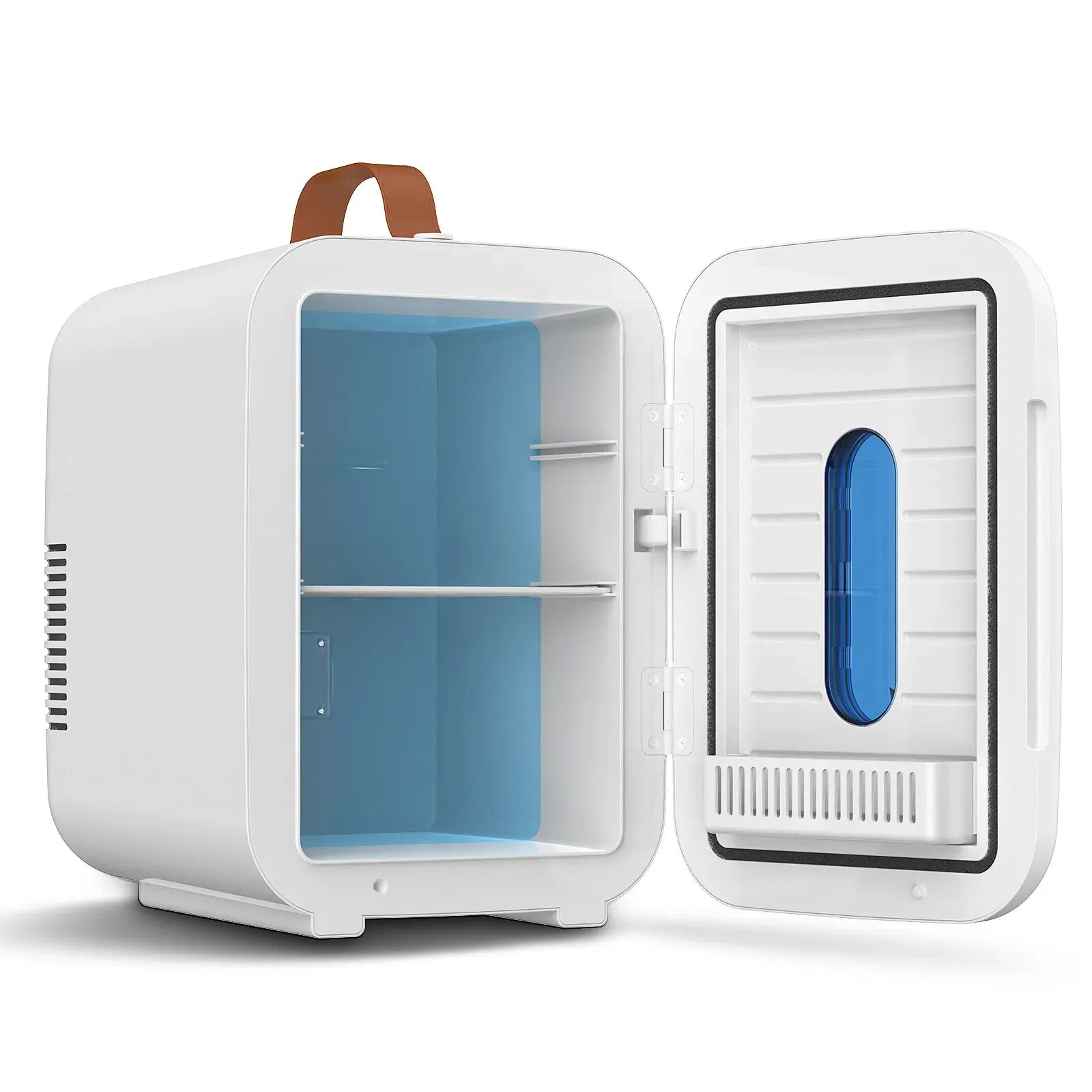 10L Mini Fridge Portable Cooler and Warmer in White for Home, Car, and Camping