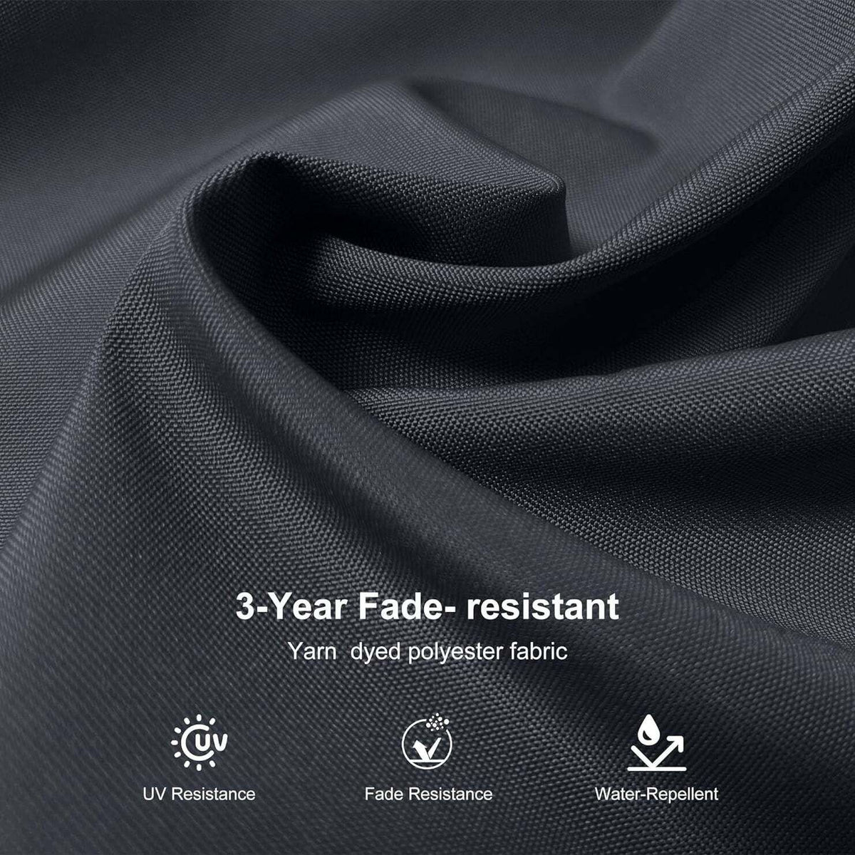 Grey 3m x 4m Cantilever Outdoor Umbrella with 360-Degree Rotation