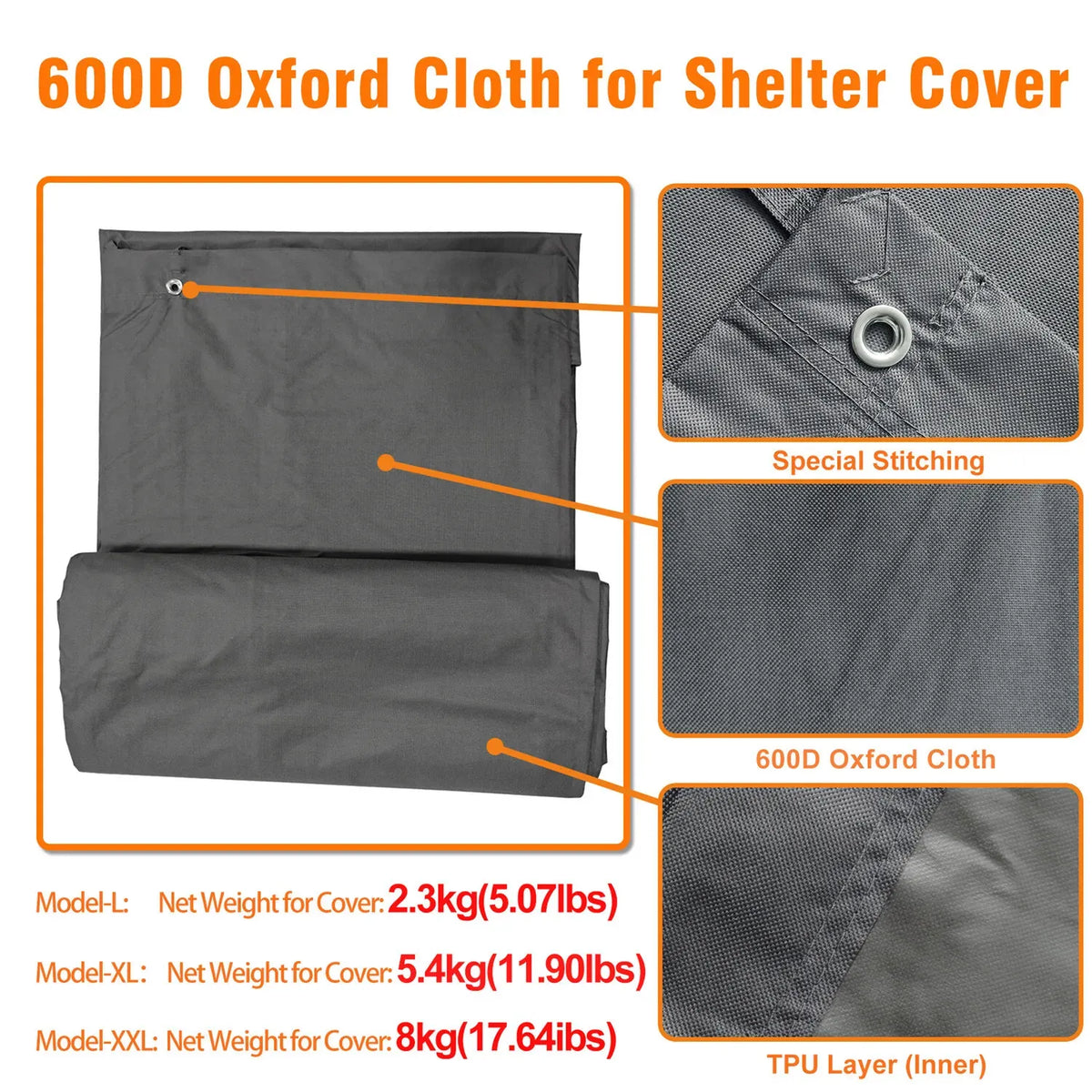 Heavy Duty Black Metal Walk-In Chicken Run Cage Coop with Cover, 276x602x300cm