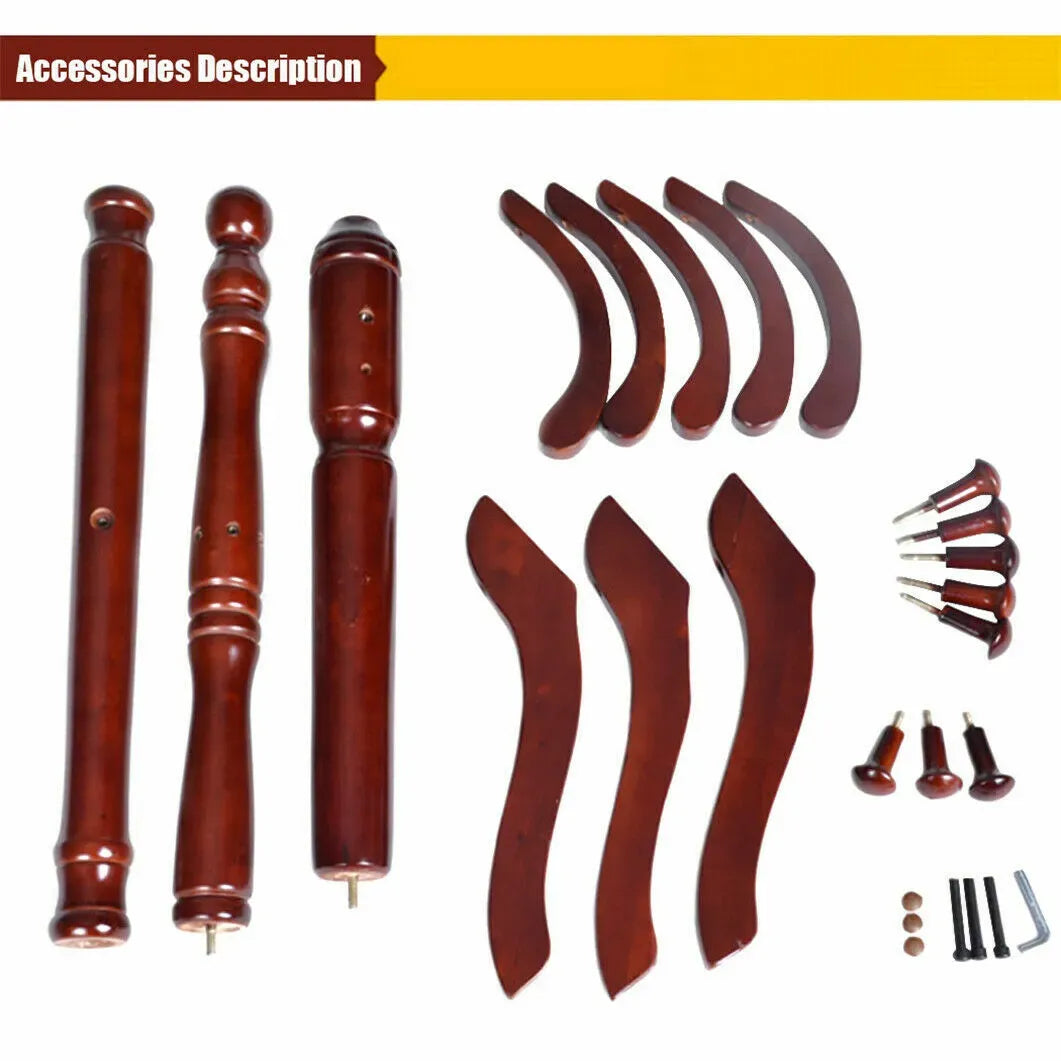 Vintage Redwood Wooden Coat Rack Stand 182.9cm with 13 Hooks for Hats, Clothes, and Handbags
