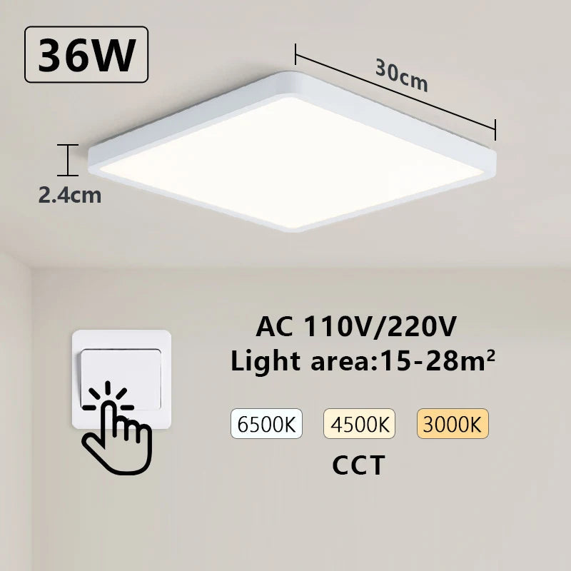 Smart LED Ceiling Lamp: App &amp; Voice Control
