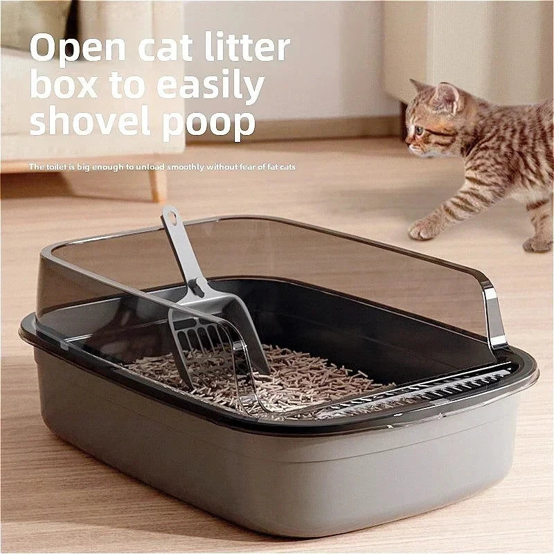 High Side Cat Litter Box with Scoop