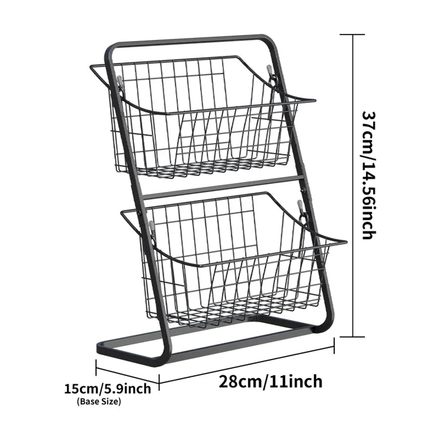 Kitchen Countertop Storage &amp; Snack Rack