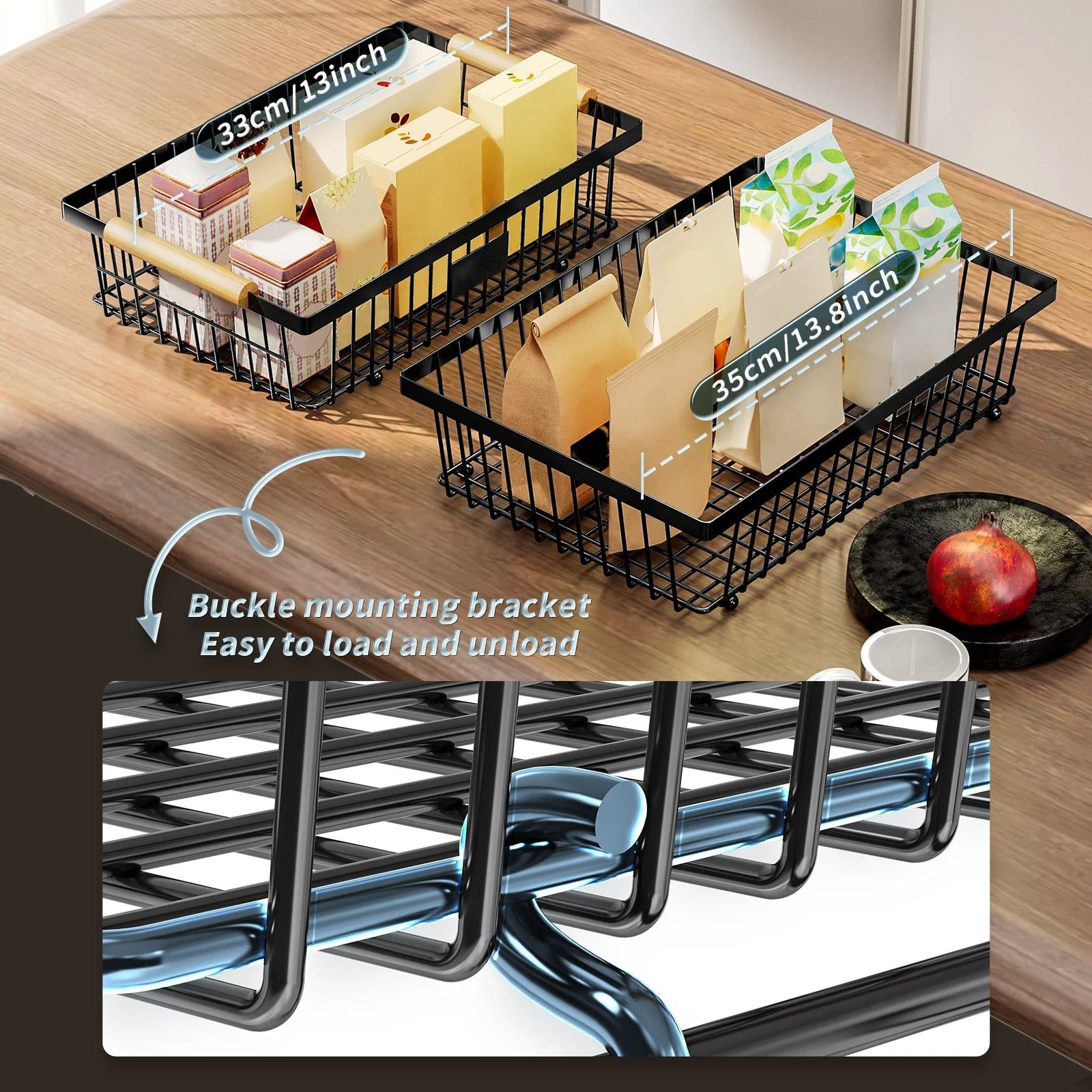 2-Tier Metal Fruit Vegetable Storage Basket