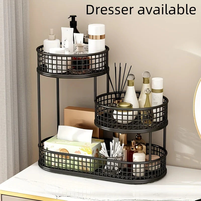 Black Stainless Steel Fruit Basket Storage