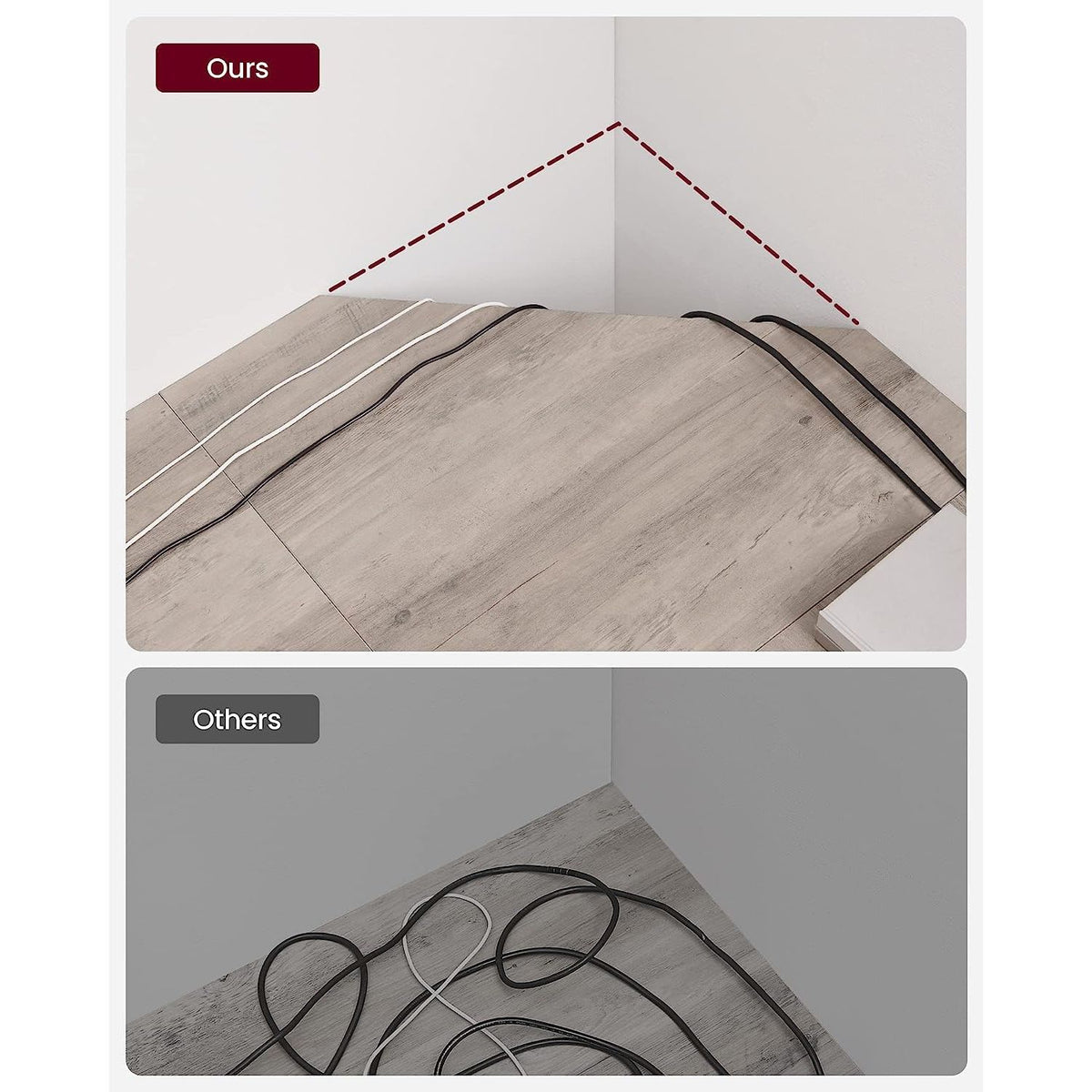 L-Shaped Computer Corner Desk Home Office